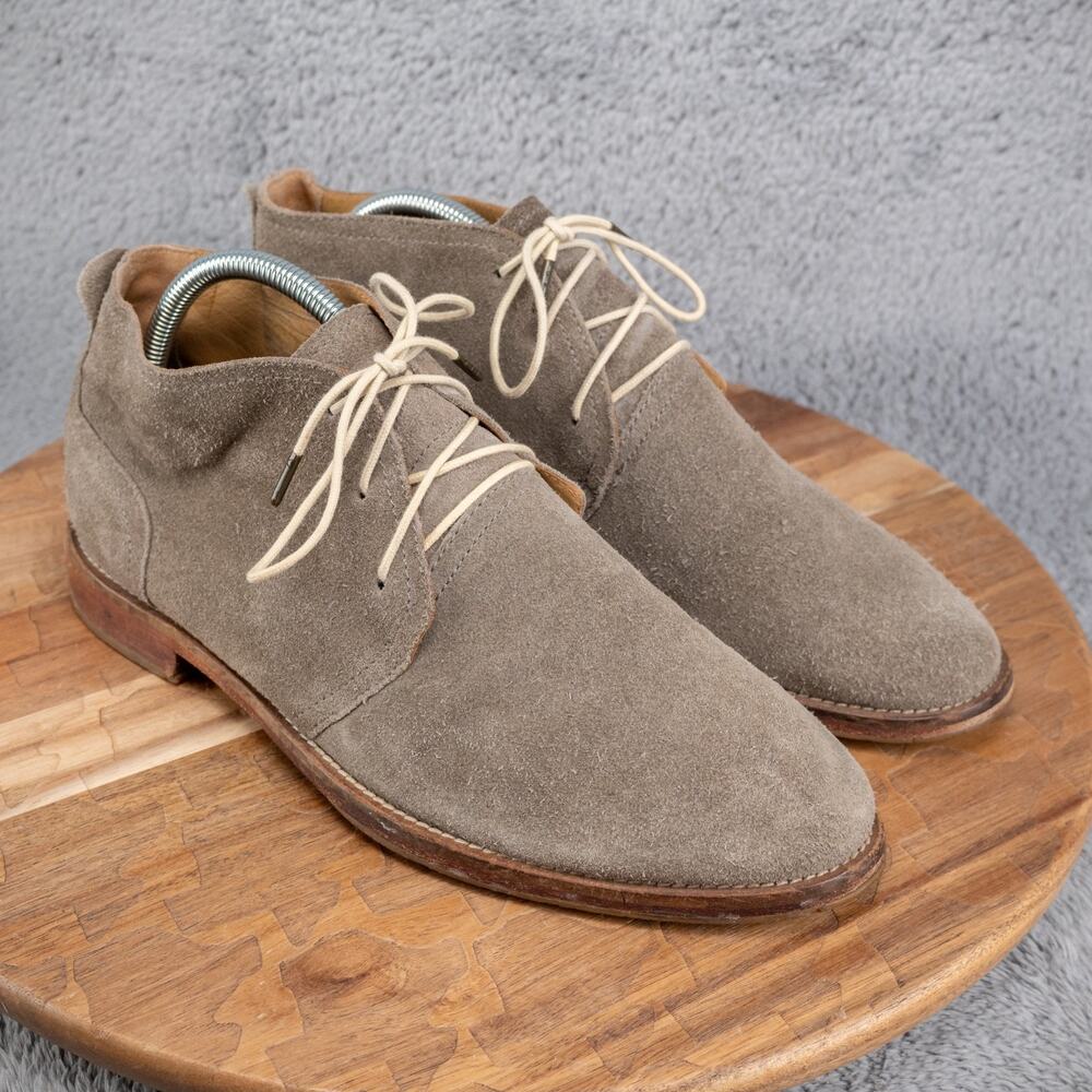 J Shoes Men Monarch Plus Brown Suede Desert Ankle Chukka Boots US 9.5 M